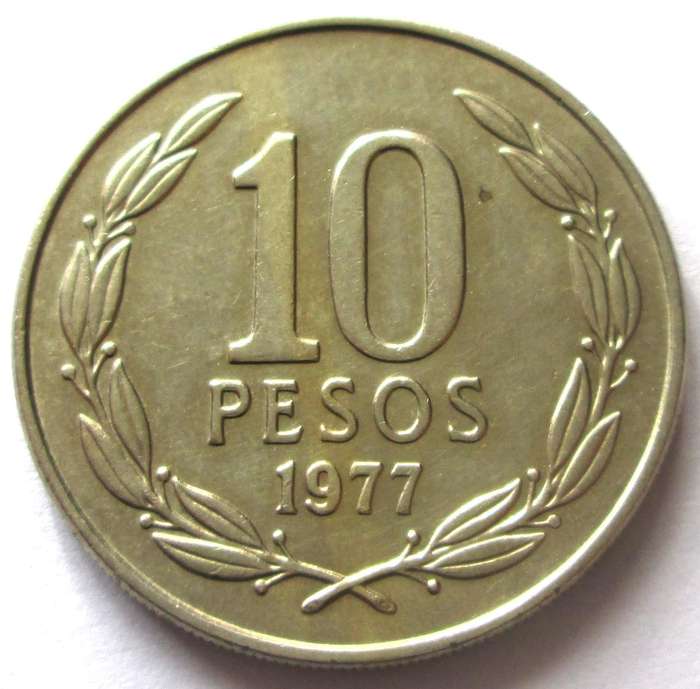 1977 Chile 10 Pesos