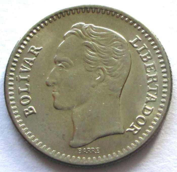 1965 Venezuela 25 Centimos