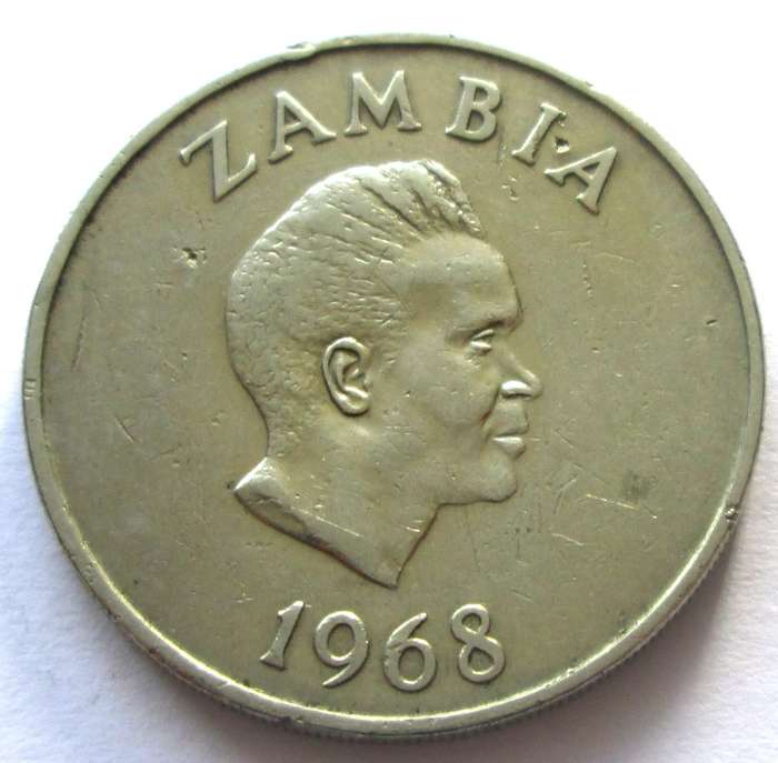 1968 Zambia 20 Ngwee
