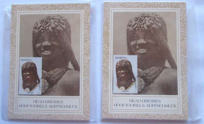 1984 Head Dresses Kopfschmuck Post Cards