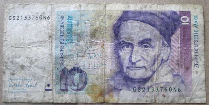 1989 - 1999 Germany 10 Deutsch Mark Nr GS2133760N6
