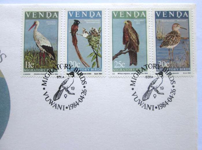 1984 Venda Migratory Birds First Day Cover