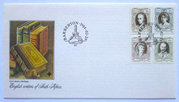 1984 Barberton English Writers of South Africa First Day Cover