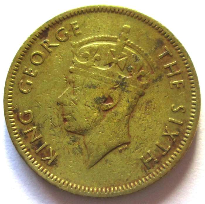 1950 Hong Kong 10 Cents