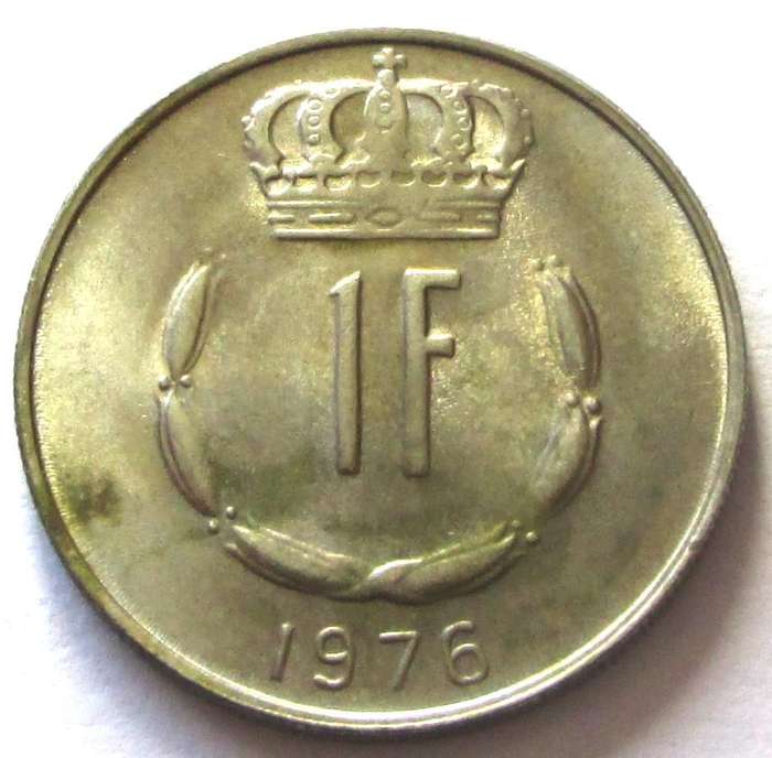1976 Luxembourg 1 Franc