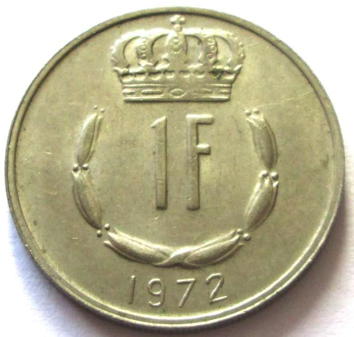 1972 Luxembourg 1 Franc