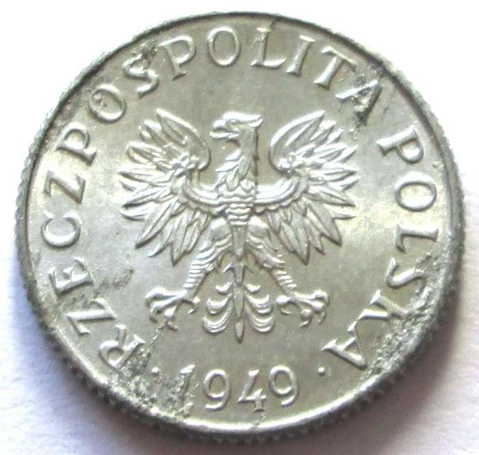 1949 Poland 1 Grosz