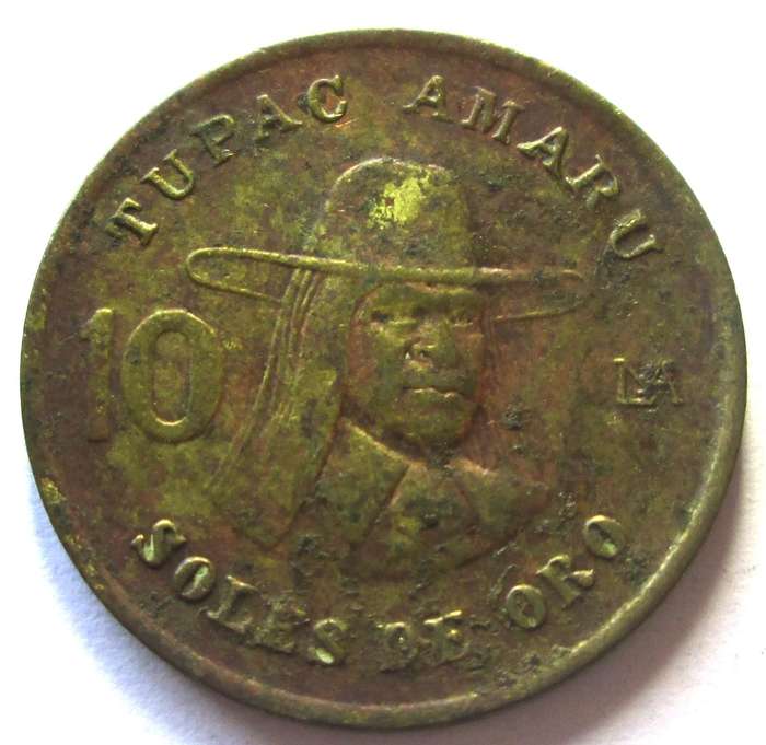 1979 Peru 10 Soles de Oro