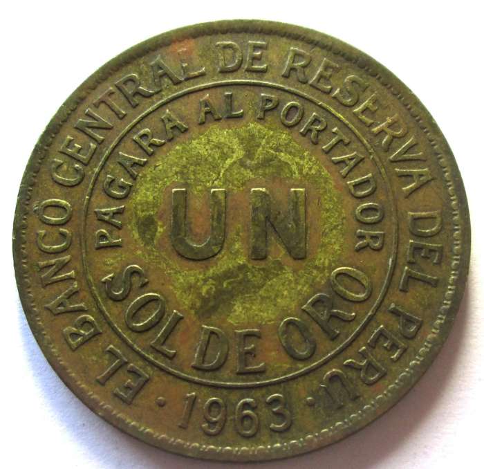 1963 Peru 1 Sol de Oro
