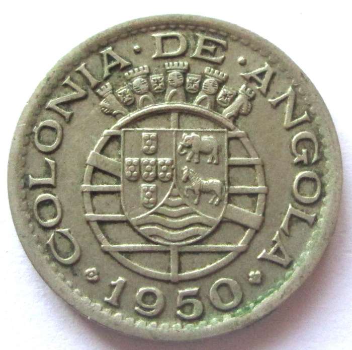 1950 Angola 50 Centavos