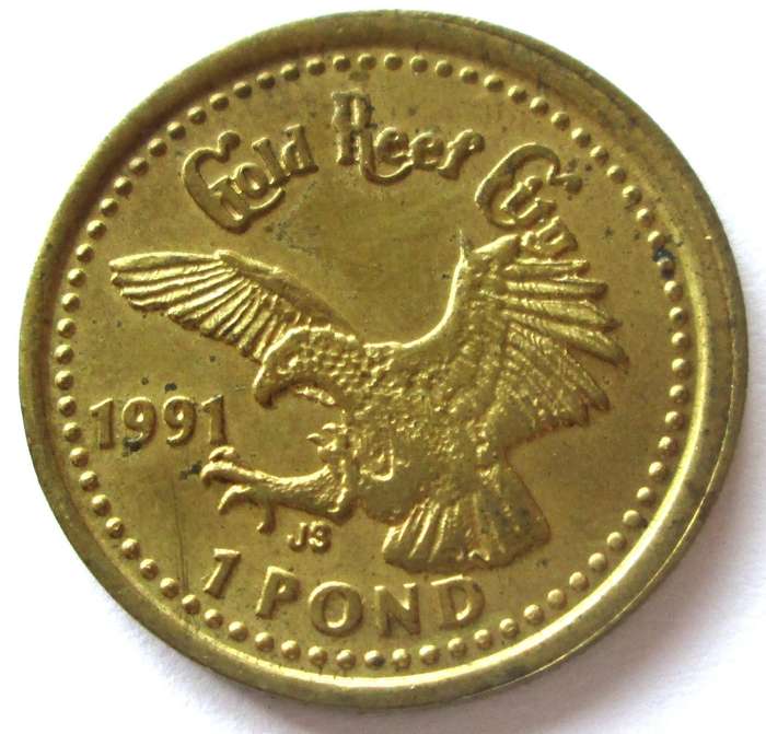 1991 Gold Reef City 1 Pond Token