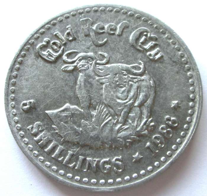 1986 Gold Reef City 5 Shillings Token