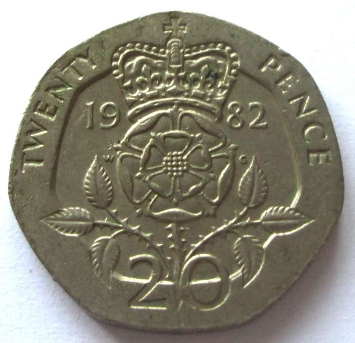 1982 Great Britain 20 Pence