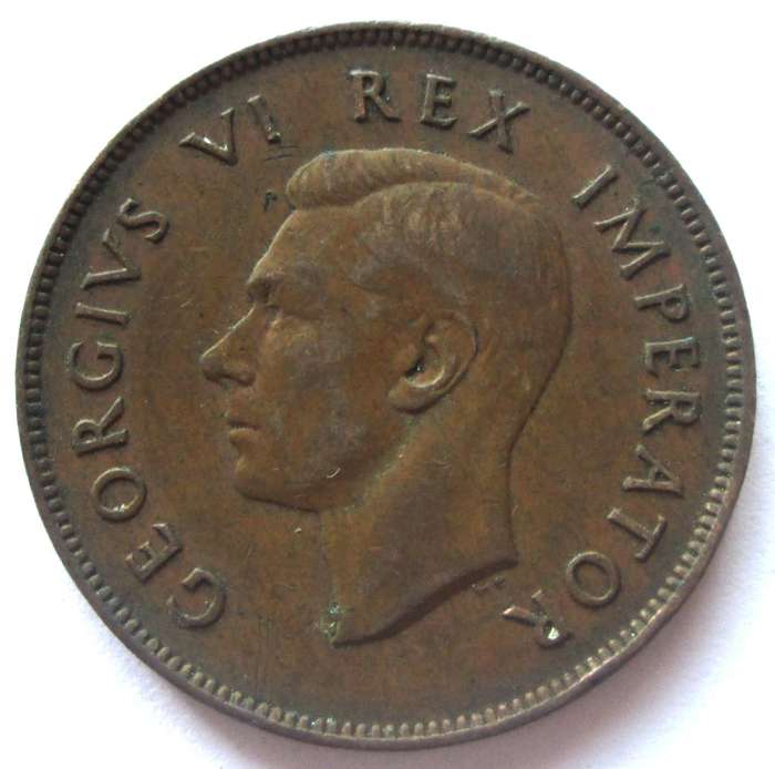 1944 Union Of South Africa Penny