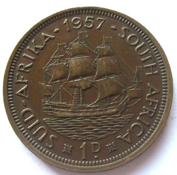 1957 Union Of South Africa Penny