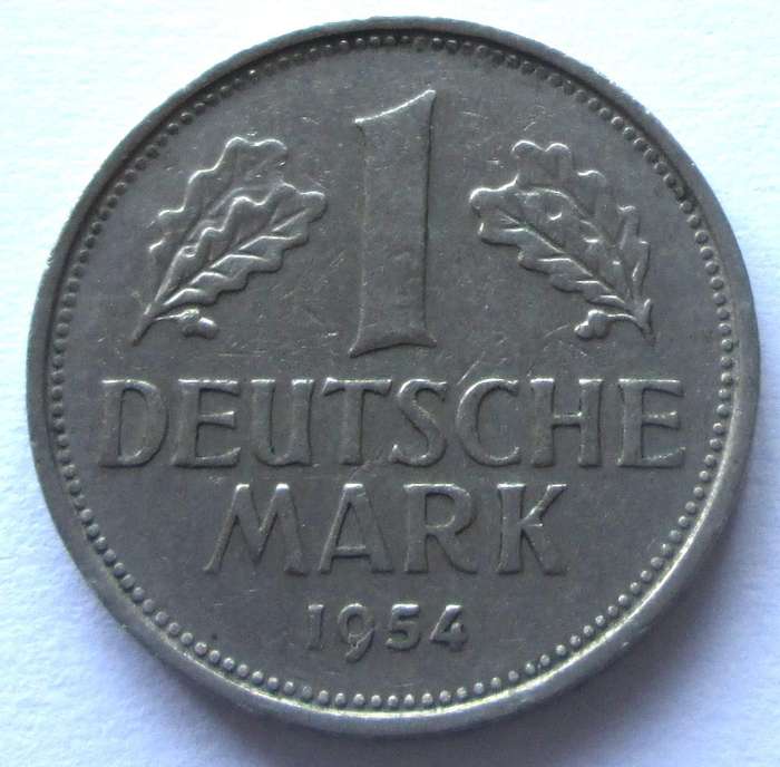 1954 Germany 1 Deutsche Mark