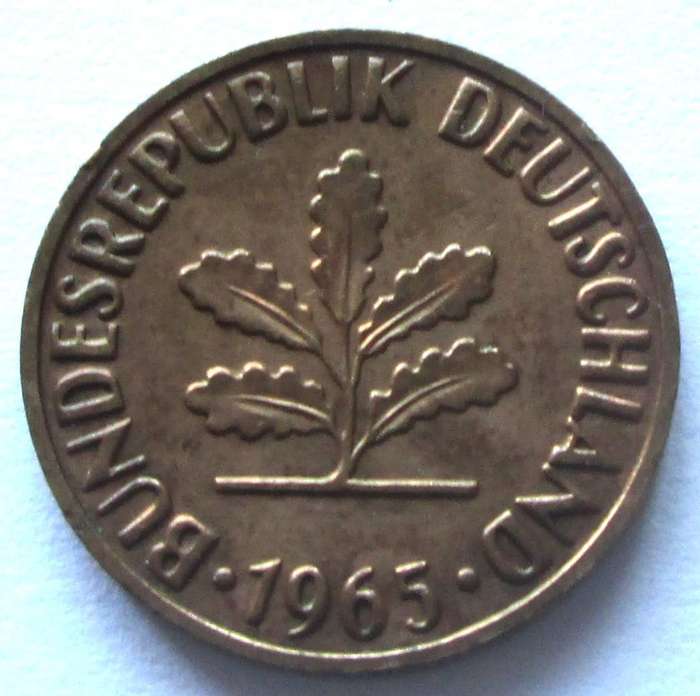 1965 Germany 2 Pfennigs