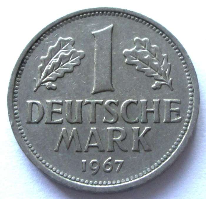 1967 Germany 1 Deutsche Mark