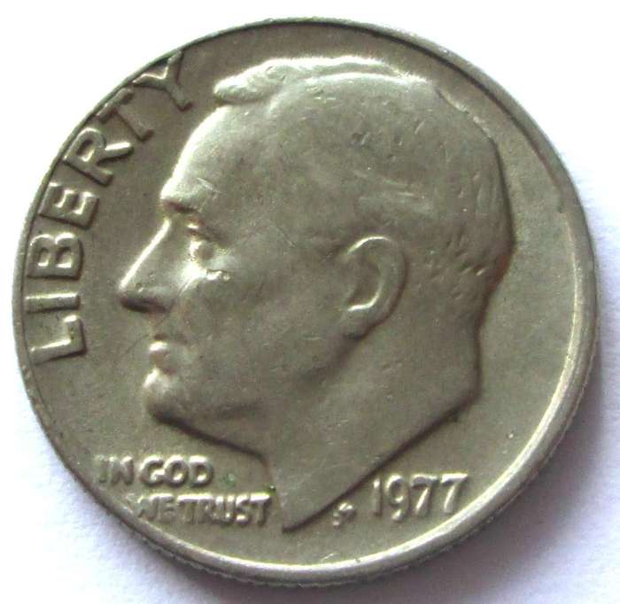 1977 United States of America 1 Dime