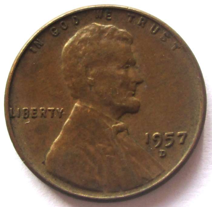 1957 United States of America 1 Cent