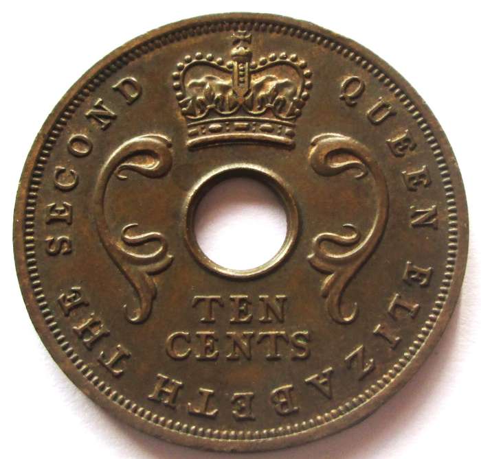 1956 East Africa 10 Cents
