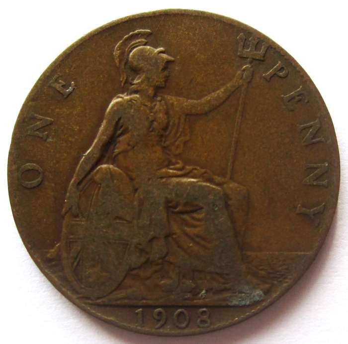 1908 Great Britain 1 Penny