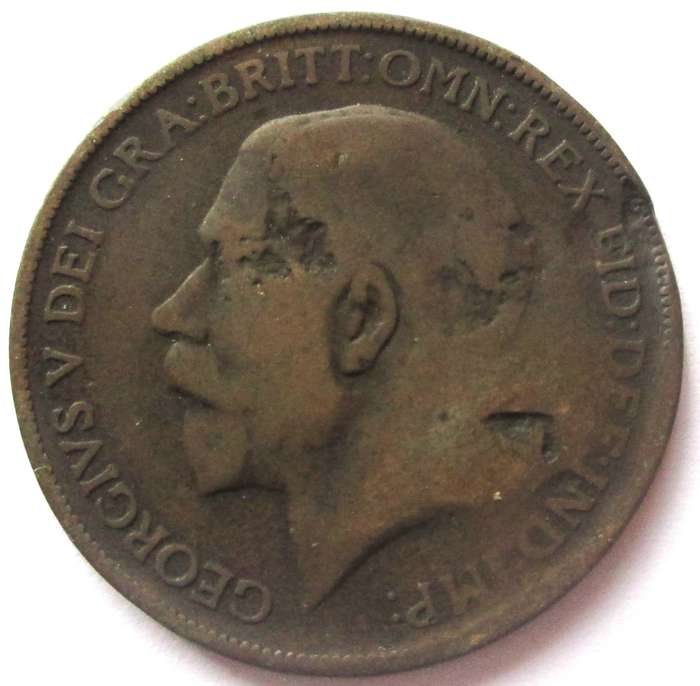 1911 Great Britain 1 Penny
