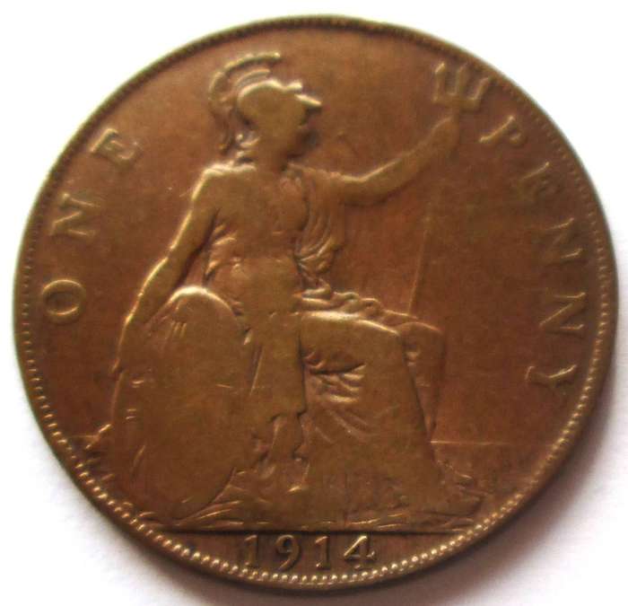 1914 Great Britain 1 Penny
