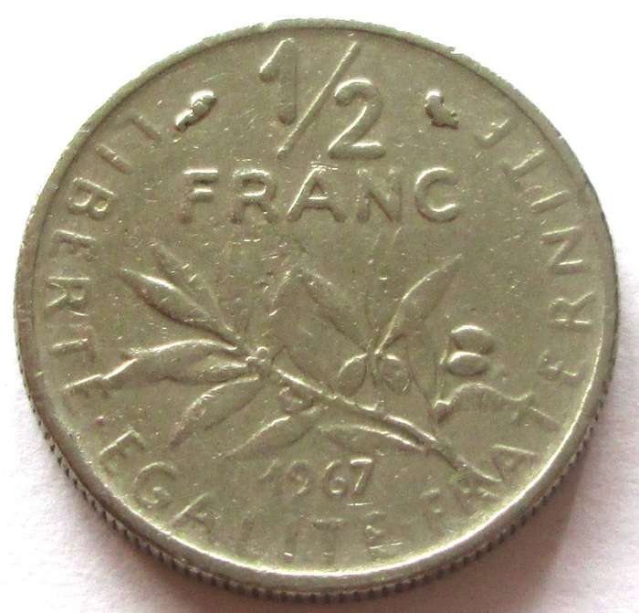 1967 France Half Franc