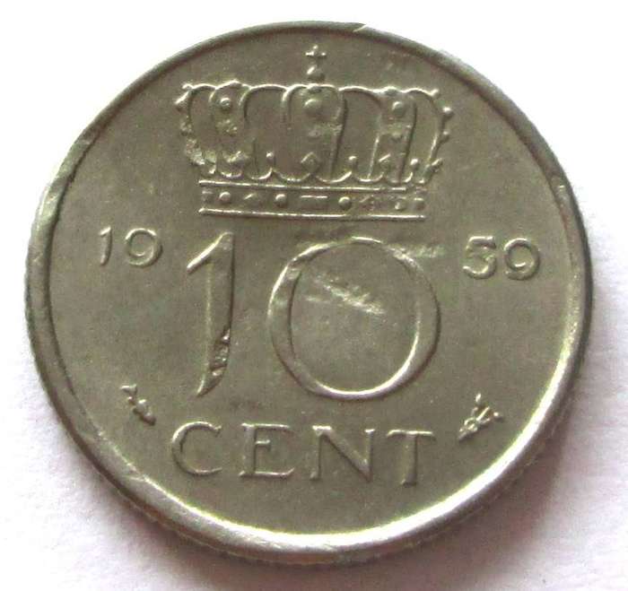 1959 Nederland 10 Cents