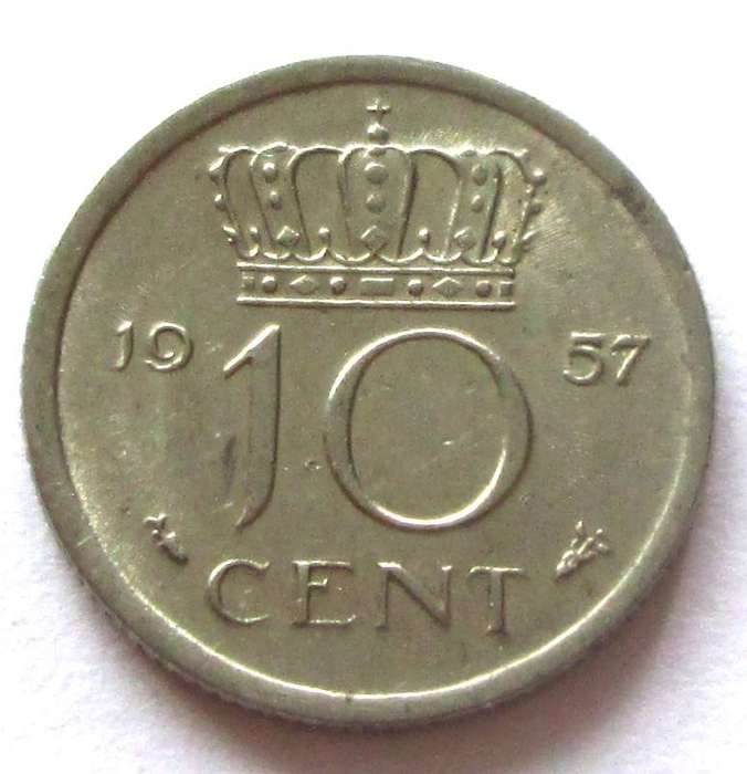 1957 Nederland 10 Cents