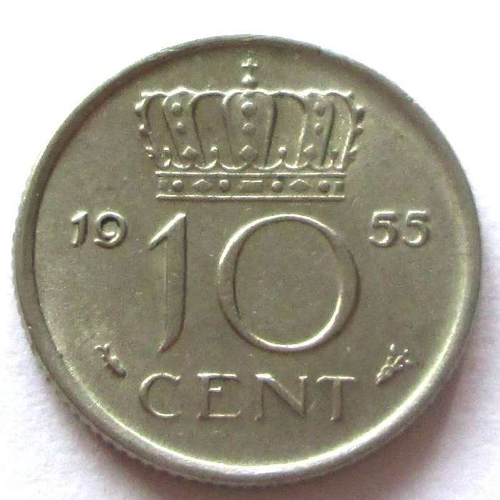 1955 Nederland 10 Cents
