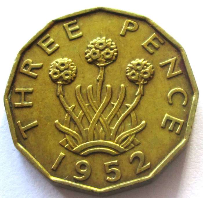 1952 Great Britain 3 Pence