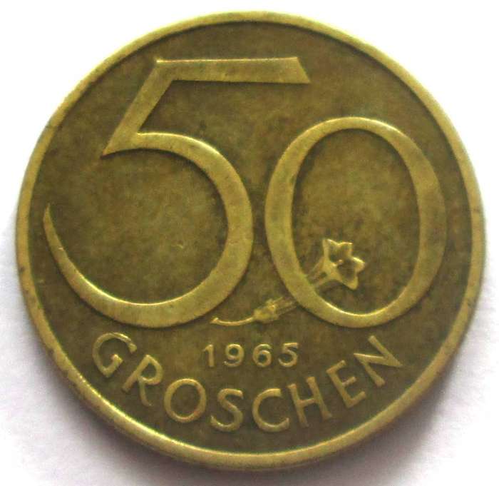 1965 Austria 50 Groschen