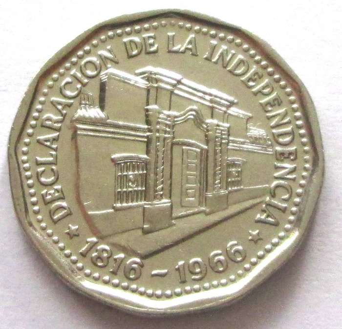 1966 Argentina 10 Pesos Commemorative