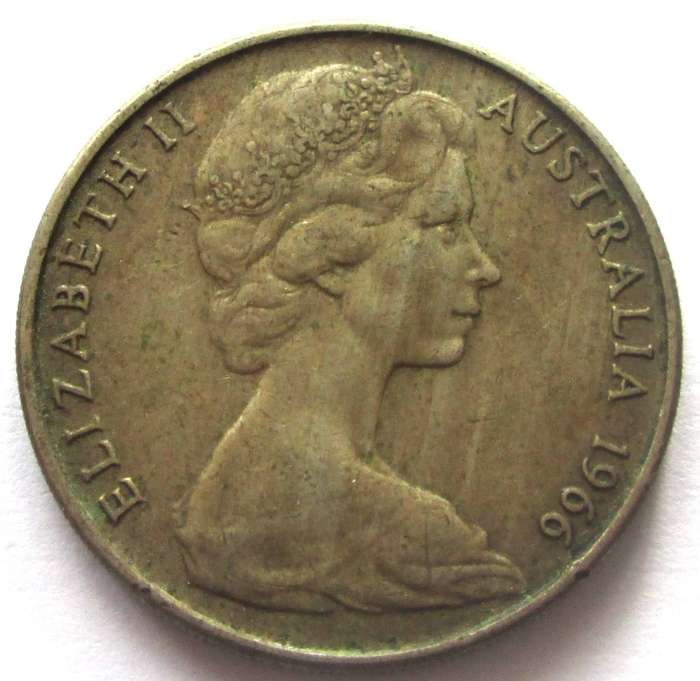 1966 Australia 20 Cents
