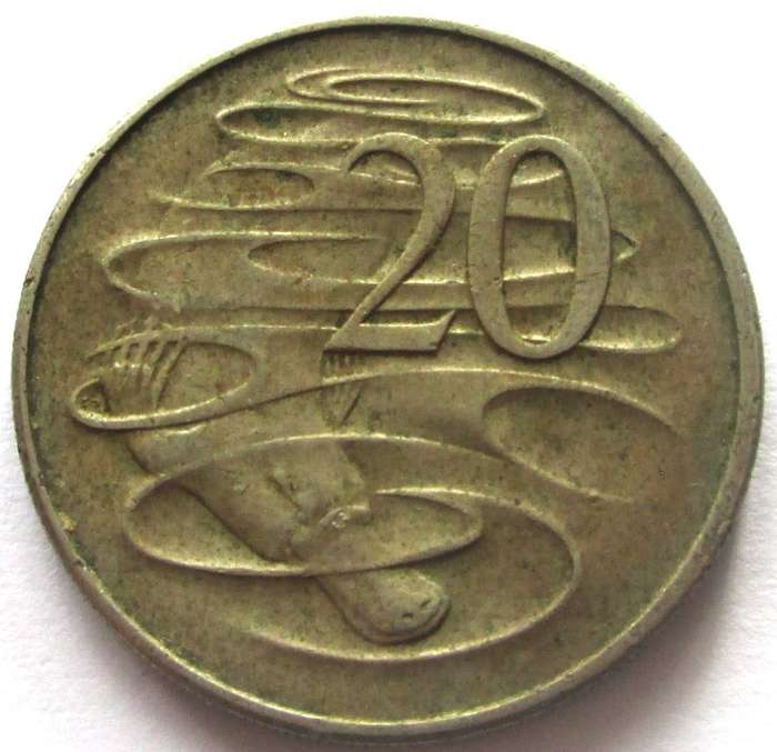 1966 Australia 20 Cents