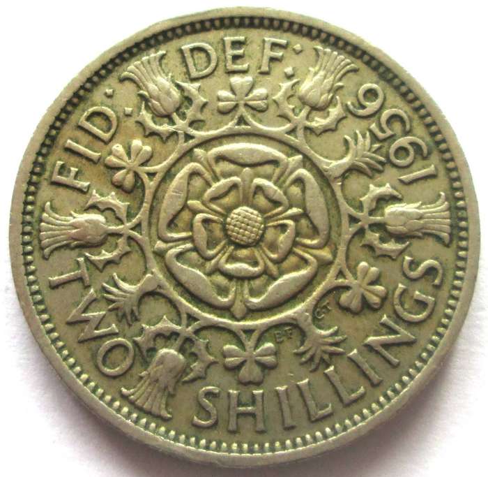 1956 Great Britain 2 Shillings