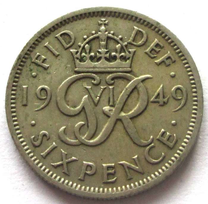 1949 Great Britain 6 Pence