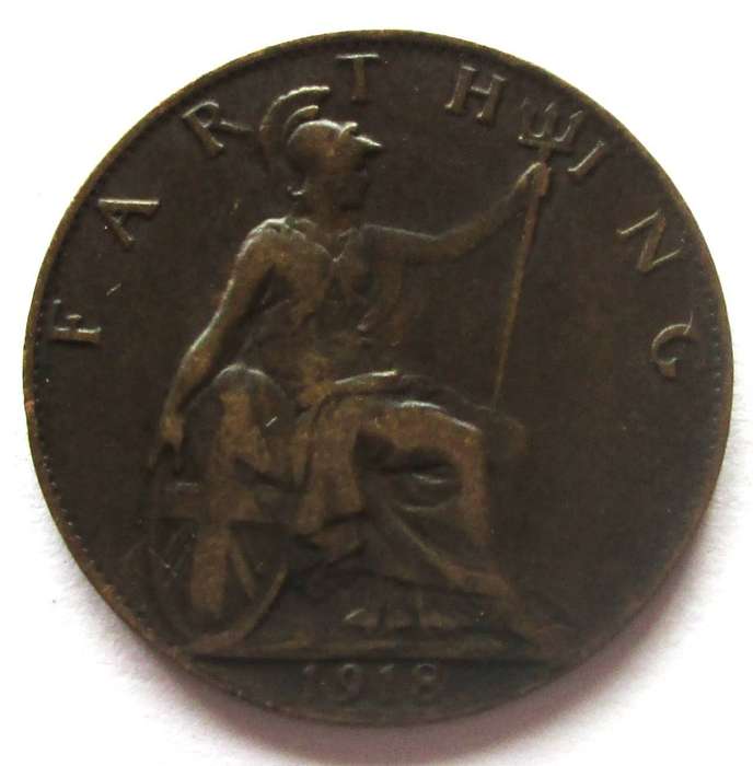 1918 Great Britain Farthing