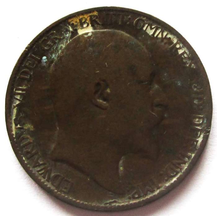 1909 Great Britain Half Penny