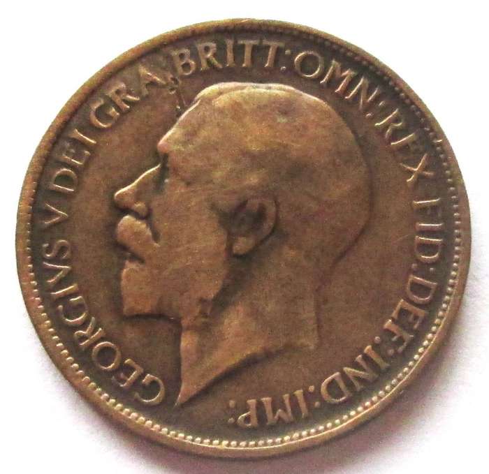 1919 Great Britain Half Penny