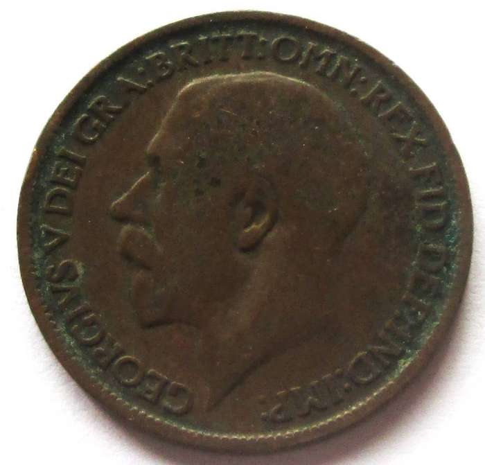 1922 Great Britain Half Penny