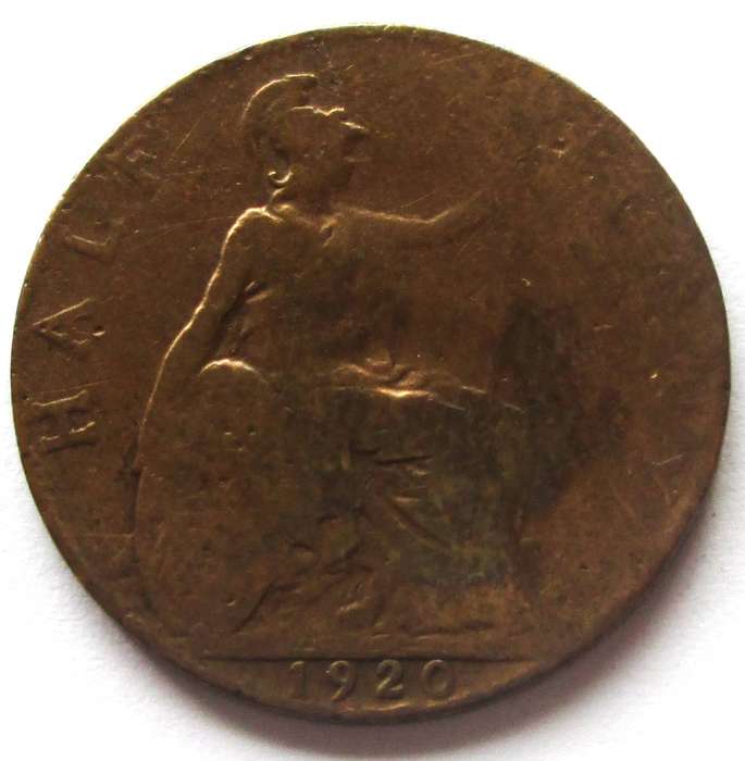1920 Great Britain Half Penny