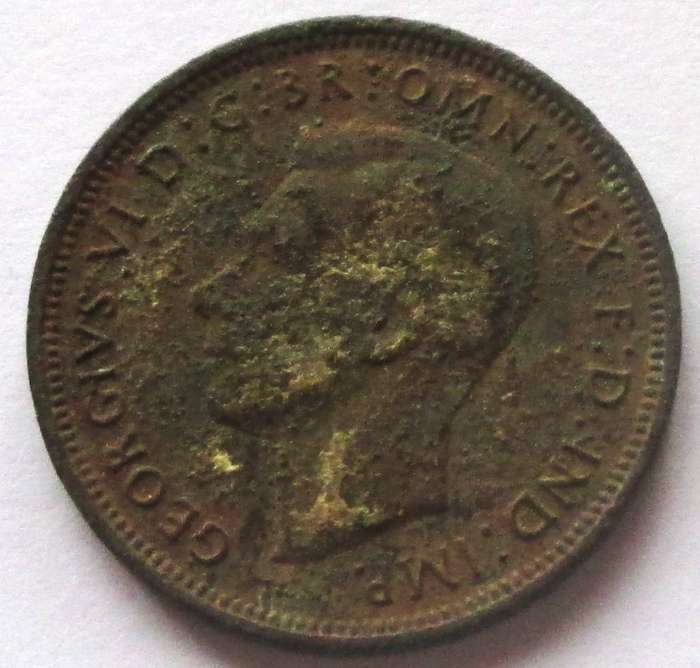 1941 Great Britain Half Penny