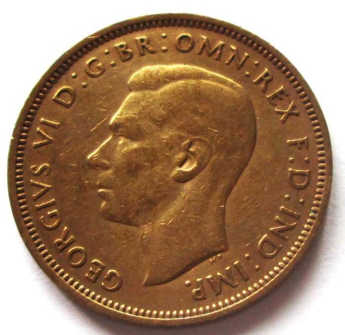 1942 Great Britain Half Penny