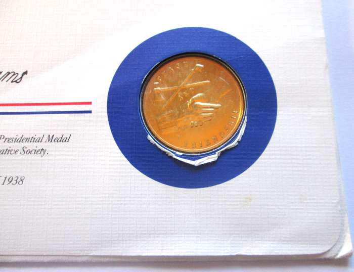 John Adams 2nd President US Mint Presidential Medal Postal Cover 1983