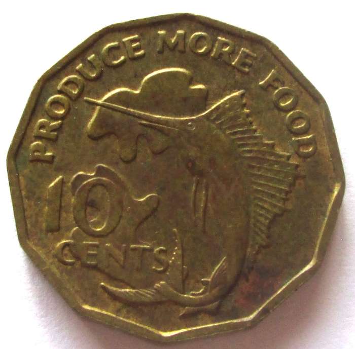 1977 Seychelles 10 Cents Commemorative