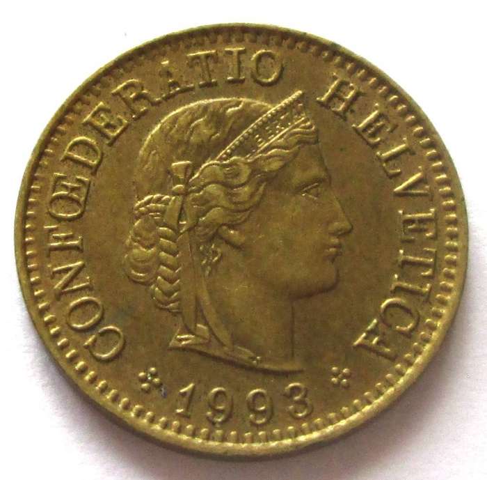 1993 Helvetia 5 Rappen