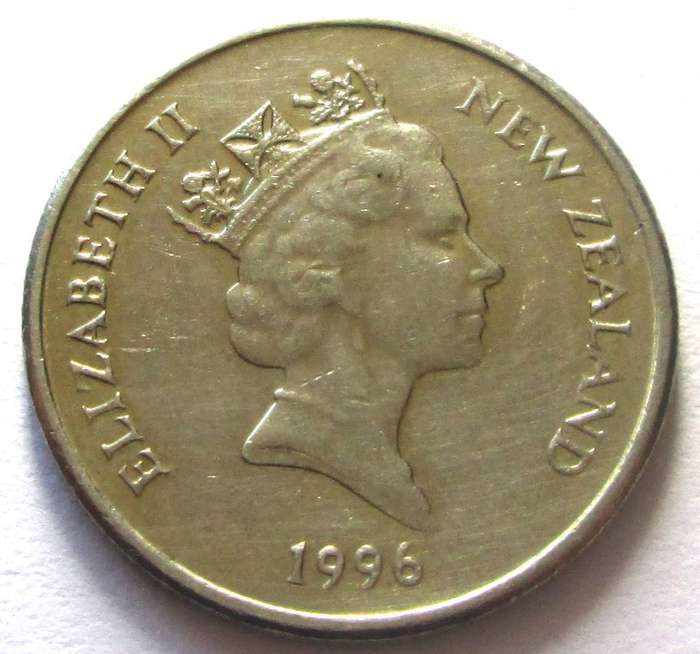 1996 New Zealand 5 Cents